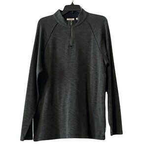 NWT Rowm Mock Neck Quarter Zip Sweater in Gray Sz. L